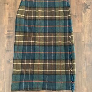 Rafaella Plaid Pencil Skirt - Blue, Green, and Black